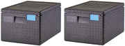 Cambro, Black EPP180SW110 Cam GoBox Top-Loader Food Pan Carrier, (Pack of 2)