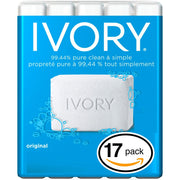 Personal Bar Soap by Ivory – 3.1 Ounce (Pack of 17), Pack of 17