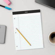 Evidence Dual-Pad Notepad 8-1/2" x 11-3/4" by Ampad – 8 1/2" x 11 3/4", Paper, White, Model 20-244