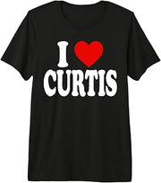 I HEART LOVE CURTIS Premium Tri-blend T-Shirt