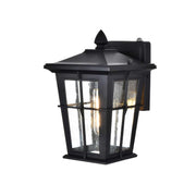 One Light Outdoor Wall Sconce Black by Bodine – Black