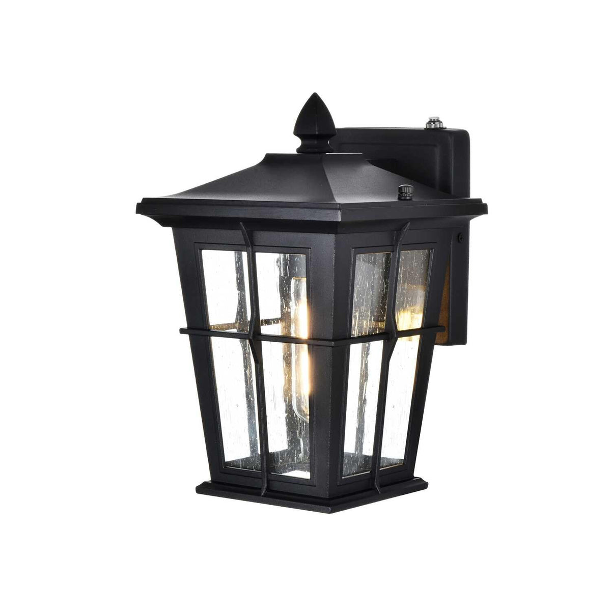 One Light Outdoor Wall Sconce Black by Bodine – Black