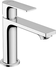 hansgrohe Rebris E Bathroom Faucet, 1 Hole, Single Handle, Bathroom Sink Faucet for Vanity with Pop-Up Drain Assembly, 1.2 GPM, Chrome, 72557001