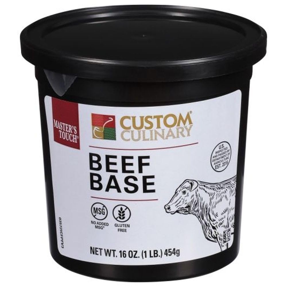Selected Beef Base by Custom Culinary – 1 pound, Pack of 12