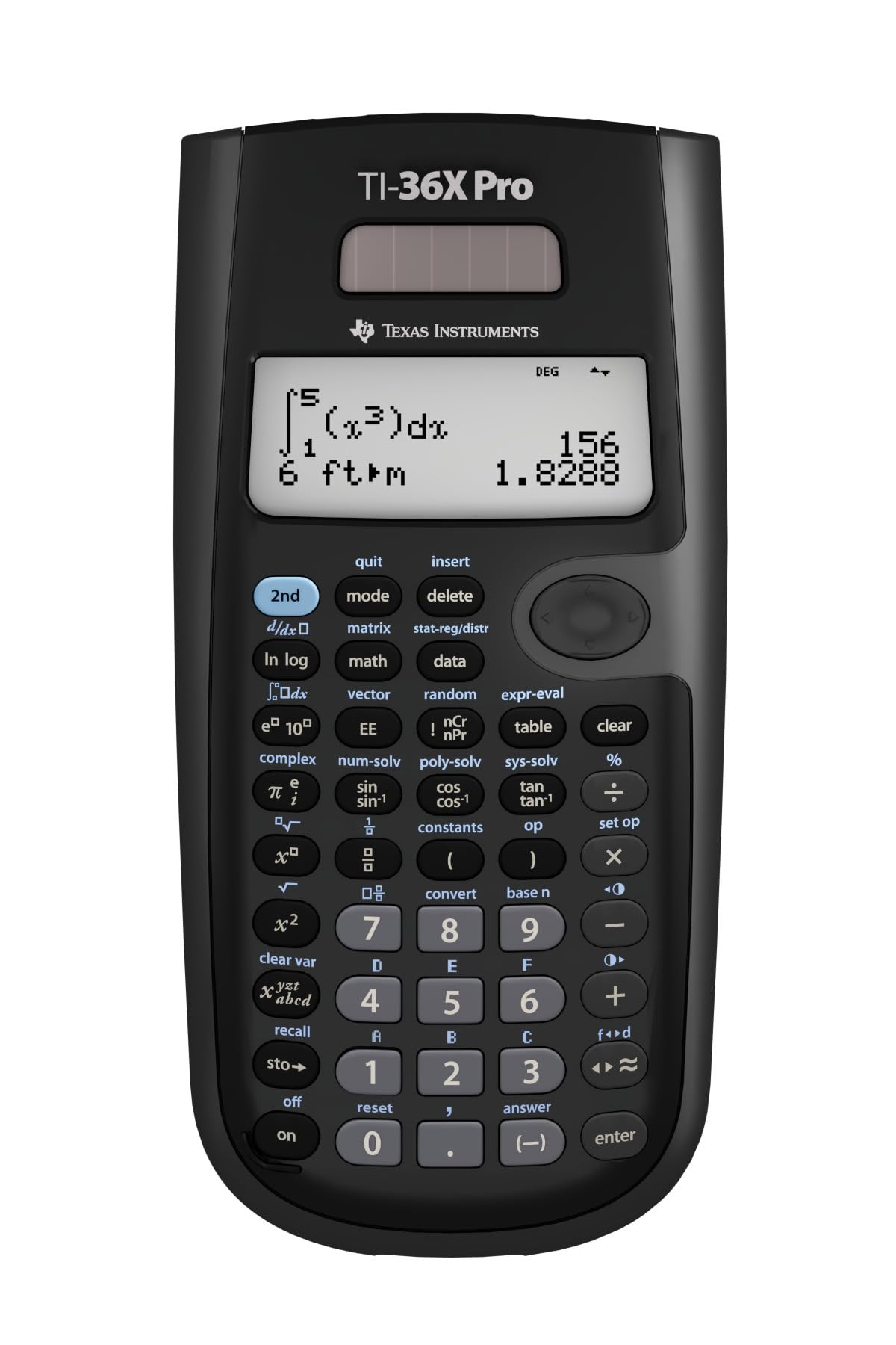 TI-36X Pro Engineering/Scientific Calculator | 9.7 Inch | Black. by Texas Instruments – 9.7 Inch, Plastic, Black, Model 36PRO/FC