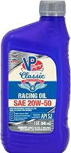 VP Racing Fuels 2691 Classic SAE 20W50 Non-Synthetic Racing Oil, 1 Quart (1 Pack)