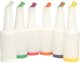 Tablecraft 1 qt Plastic Cocktail Containers - Assorted [Set of 12]