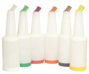 1 qt Plastic Cocktail Containers - Assorted [Set of 12] by Tablecraft – 1 Quart, Plastic, Multicolor, Model 8032A