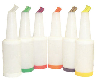 1 qt Plastic Cocktail Containers - Assorted [Set of 12] by Tablecraft – 1 Quart, Plastic, Multicolor, Model 8032A