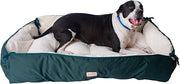 Armarkat Model D04HML/MB-L Large Laurel Green & Ivory Pet Bed and Mat, 42" L x 29" W x 8" H, Flat as mat: 51" x 40"