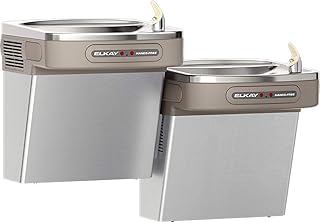 Elkay LZOOSTL8SC Bi-Level ADA Cooler Dual Hands Free Activation Refrigerated Stainless, Stainless Steel