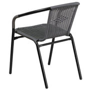 Flash Furniture Clear/Gray / Table + 4 Chair / Round Table + 4 Chairs Bistro Sets