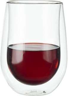 ZWILLING Sorrento 2-pc Double-Wall Glass Red Wine Glass Set, 12-oz, 355ml