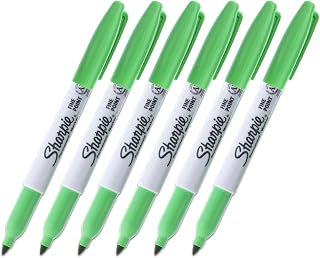 Argyle Green Sharpie Marker 6 Pack - Bundle with 6 Smear-Proof Warm Green Fine Point Tip Pens for Writing, Note-Taking, More | Sharpie Multi Pack