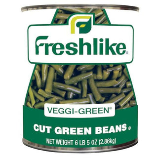 Freshlike Veggie Green Cut Beans - no. 10 can by Seneca Foods Corporation – 6.31 Pound (Pack of 6), Pack of 6, Model 3745