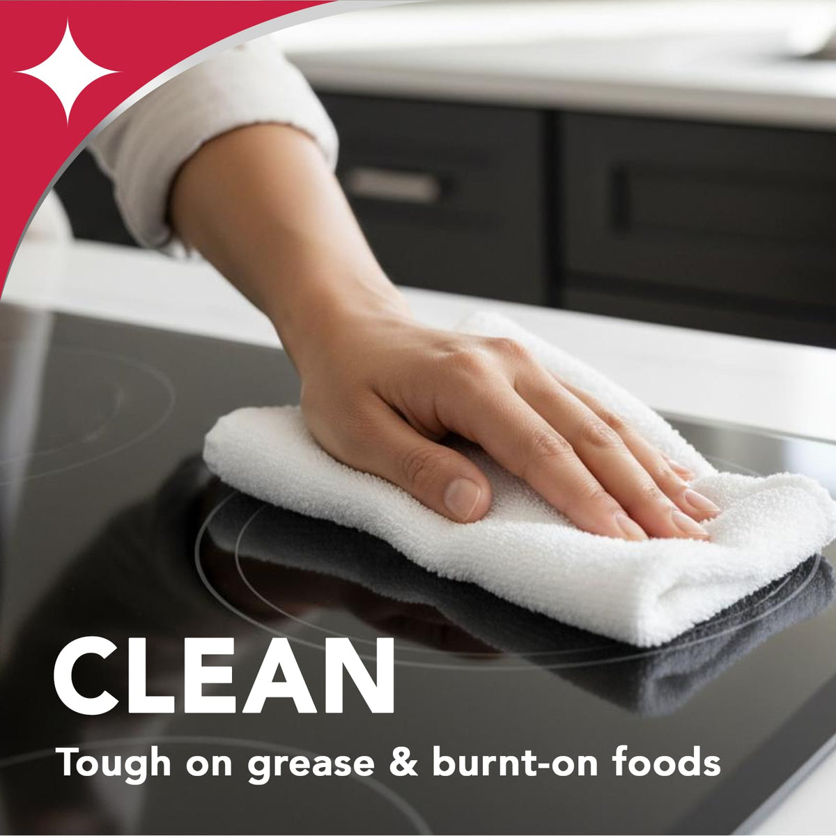 Daily Cooktop Cleaner & Degreaser by Weiman – 22 Fl Oz (Pack of 1), 22 Oz With Microfiber Cloth, Model 649PK2