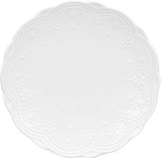 10 Strawberry Street Valentina 6" White Bread & Butter Plate, Set of 6