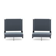 Grandstand Portable Stadium Seats for Bleachers or Benches by Flash Furniture – Set of 2, Textile, Dark Blue, Model 2-XU-STA-DKBL-GG