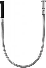 T&S Brass 5HSE44 Hose with 44 Flex Stainless Steel and Black Handle (Pack of 1)