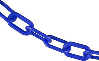 Mr. Chain Plastic Barrier Chain, Blue, 100 ft Length (50006-100)