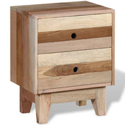 Bedside Cabinet Solid Reclaimed Wood by vidaXL – Wood, Beige, Model 244234