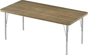 Correll 30x60 Top Bar Stool/Standing Height Activity Table in Hickory