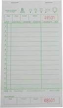 National Checking Company Guest Check Board - 1 Part Green, 14 Line, 4.20 x 8.00 inch - 2500 per case.
