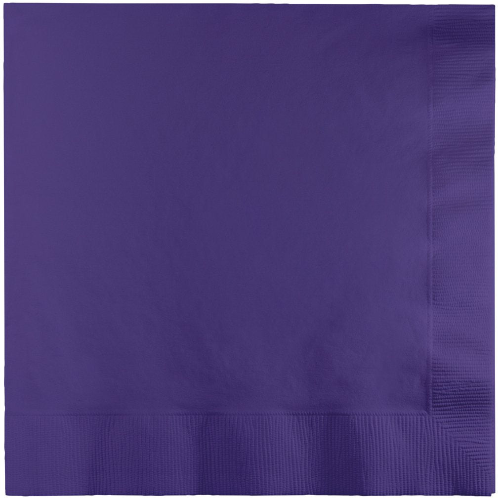 Creative Converting Napkins, 6.5" x 6.5", Purple