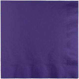 Creative Converting Napkins, 6.5" x 6.5", Purple