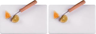 American Metalcraft BB6105 Rectangular Pressed Plastic Cutting Board, Non-Slip, 10" L x 6" W, White (Pack of 2)