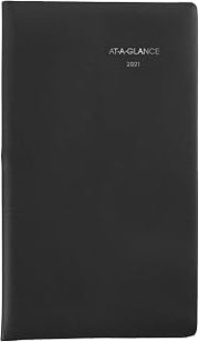 2021 Pocket Calendar by AT-A-GLANCE, Monthly Planner, 3-1/2" x 6", Pocket Size, DayMinder, Black (SK530021)