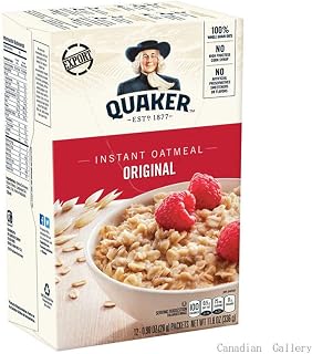 Quaker Instant Oatmeal Regular Oats 10 pk (Pack of 12)