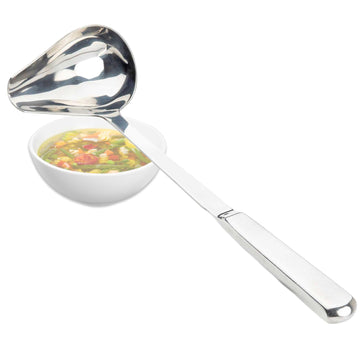 Holden Collection 1 oz. Ladle Spoon with Spout by Tablecraft – 13.50x4.00x2.00, Stainless Steel, Check Images, Model 11631