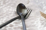 Arezzo 2 Piece Serving Set by Fortessa – 2 Piece Serving Set, Stainless Steel, Brushed Black, Model 2PPS-6B165-05
