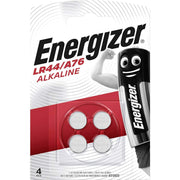LR44/A76 Alkaline Batteries by Energizer – Alkaline, Silver, Model E300141400