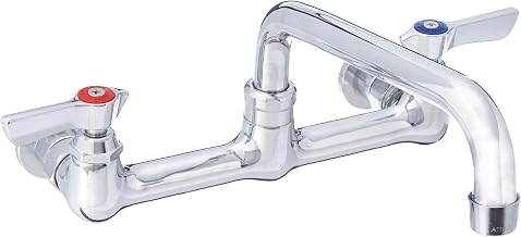 Krowne 12-808L Krowne Silver Series Faucet, Splash-Mounted, 8" Centers, 8" Swing spout, Quarter-Turn Ceramic Cartridge Valve, Low Lead Compliant‌‌‌‍‌‌‌‍‌‌‍‌‌‌‌‍‌‌‌‍‌‌‍‌‌‌‌‍‌
