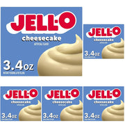 Jell-O CHEESECAKE / 3.4 Ounce (Pack of 5) / White Pudding Mixes
