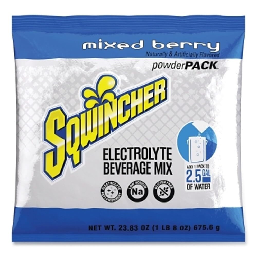 Electrolyte Powder by Sqwincher – 1 Count (Pack of 1), Blue, Model 016048-MB
