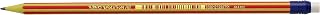 BIC® EVOLUTION® Stripes 646 HB Pencil with Eraser, Assorted