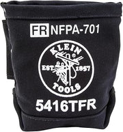 KLEIN TOOLS 5416TFR Tool Bag, Flame Resistant Canvas Bag for Bolt Storage with Double Reinforced Bottom and Tunnel Connect, 5 x 10 x 9-Inch