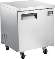 Nexel Undercounter Freezer, Solid Door, 5.5 Cu. Ft., Stainless Steel