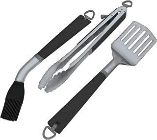 Coleman Revolution 3-Piece BBQ Grill Tool Kit, Stainless Steel
