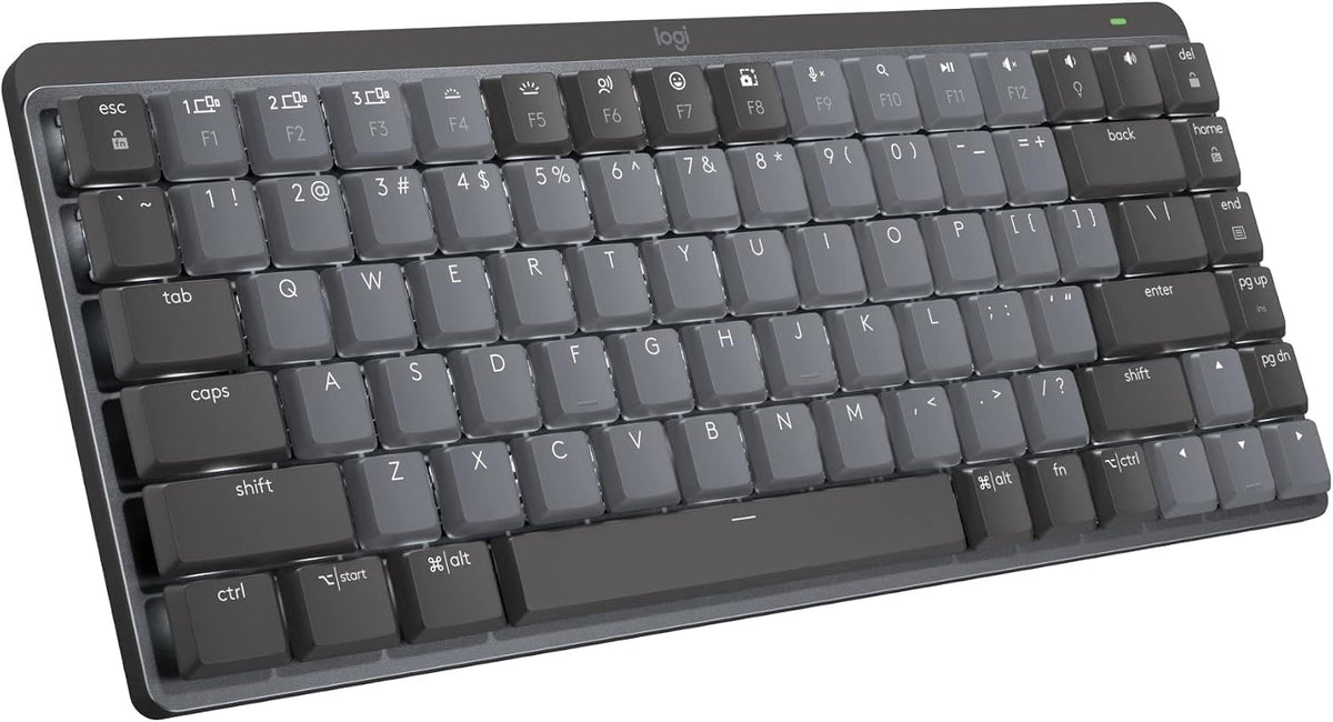 MX Mechanical Mini Wireless Illuminated Keyboard Linear Switches (RENEWED) by Logitech – Compact, Information Not Available, Graphite, Model 920-010551