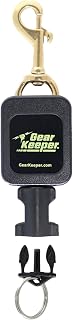 Gear Keeper Scuba Retractable Lanyard for Dive Console & Depth Gauge | Scuba retractor clip, keeps scuba gear & diving accessories secure & accessible, USA made gauge console clip