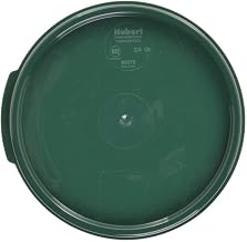 HUBERT 2 and 4 qt Green Plastic Round Container Lid - 7 5/8"Dia