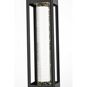 Amaris LED Outdoor Pendant Black by Lighting Design – Aluminium, Iron, and Glass, Black, Model OD604H15BK