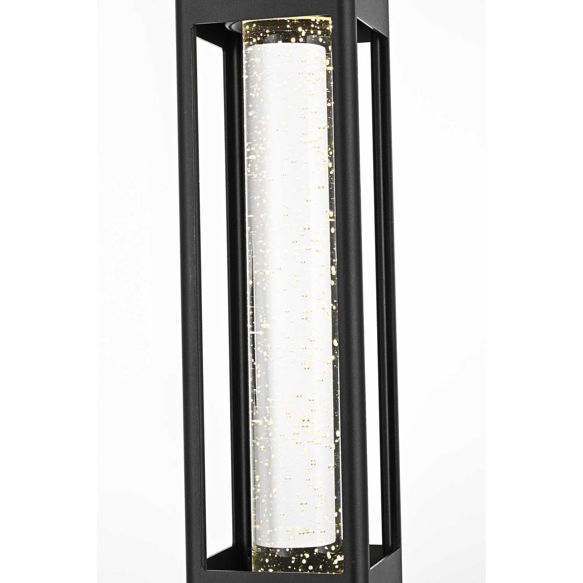 Amaris LED Outdoor Pendant Black by Lighting Design – Aluminium, Iron, and Glass, Black, Model OD604H15BK