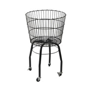 Dump Bin Black Wire - 20"Dia x 32 1/2"H by HUBERT – Metal, Black