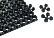 Carpet Connectors Pack of by Notrax – Unique, Rubber, Black, Pack of 10, Model 564K0000BL