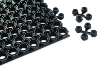 Carpet Connectors Pack of by Notrax – Unique, Rubber, Black, Pack of 10, Model 564K0000BL